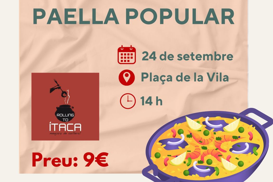 Dinar de Festa Major - Paella popular