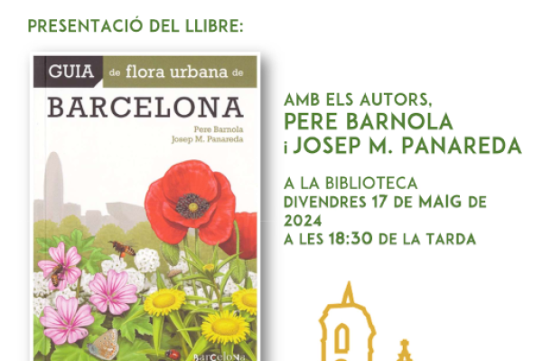 Presentació de la Guia de flora urbana de Barcelona, amb els autors, Josep M. Panareda i Pere Barnola